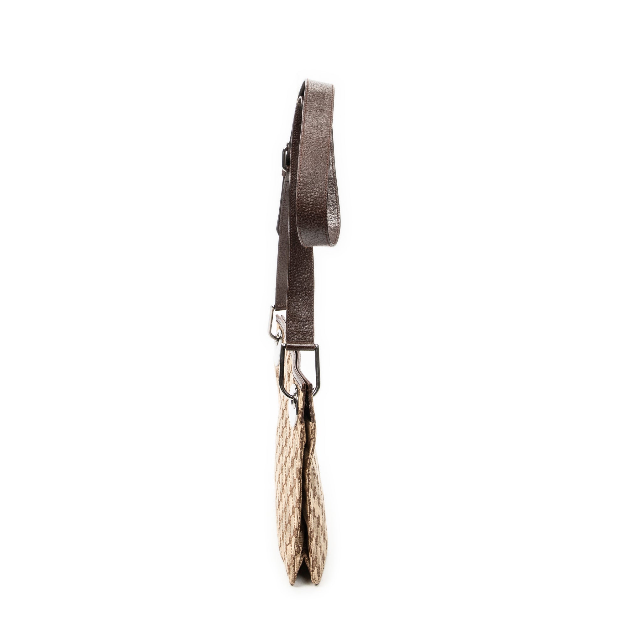 Bolso de hombro Eclipse Square Crossbody Beige Lona Monogramada
