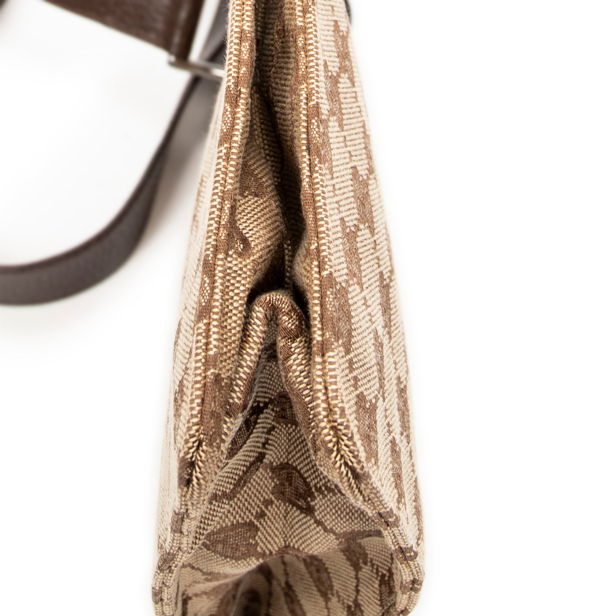 Shoulder Bag Eclipse Square Crossbody Beige Monogrammed Canvas