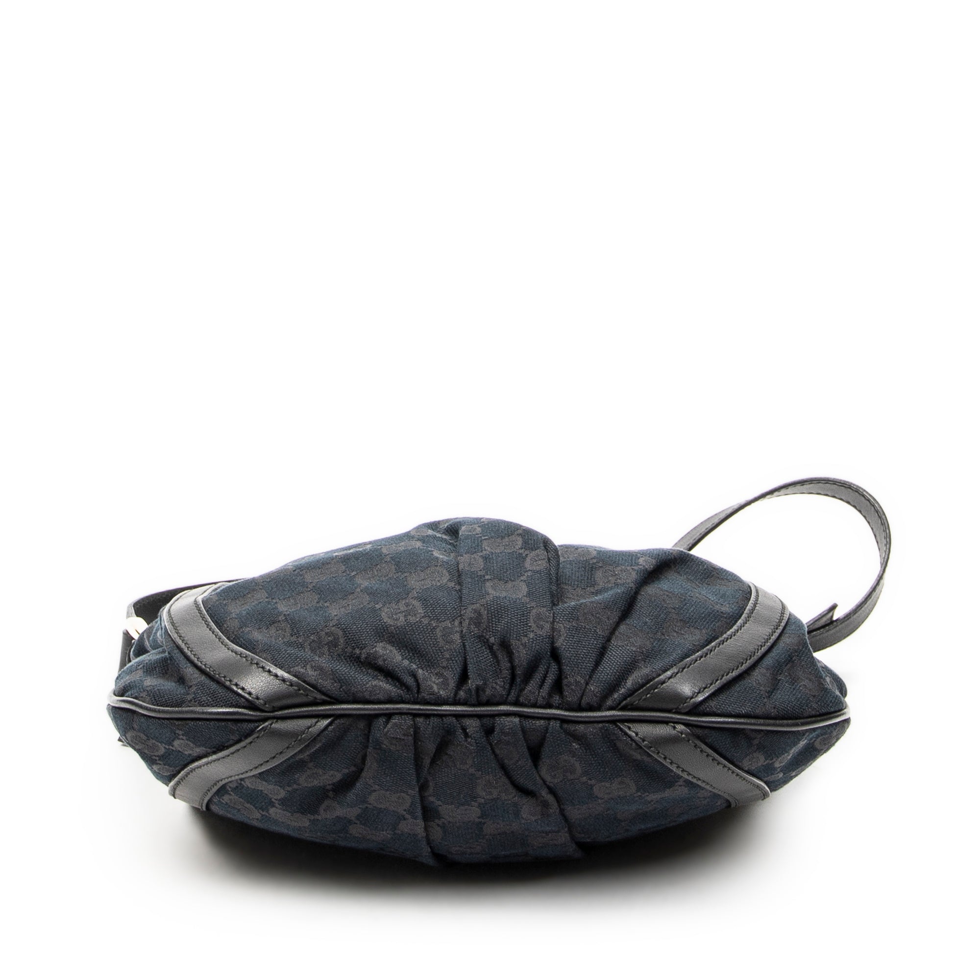 Shoulder Bag D Ring Messenger Black Monogrammed Canvas