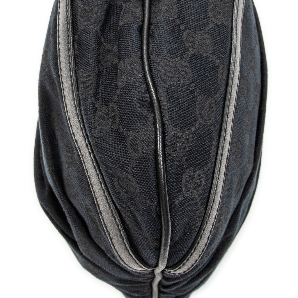 Shoulder Bag D Ring Messenger Black Monogrammed Canvas