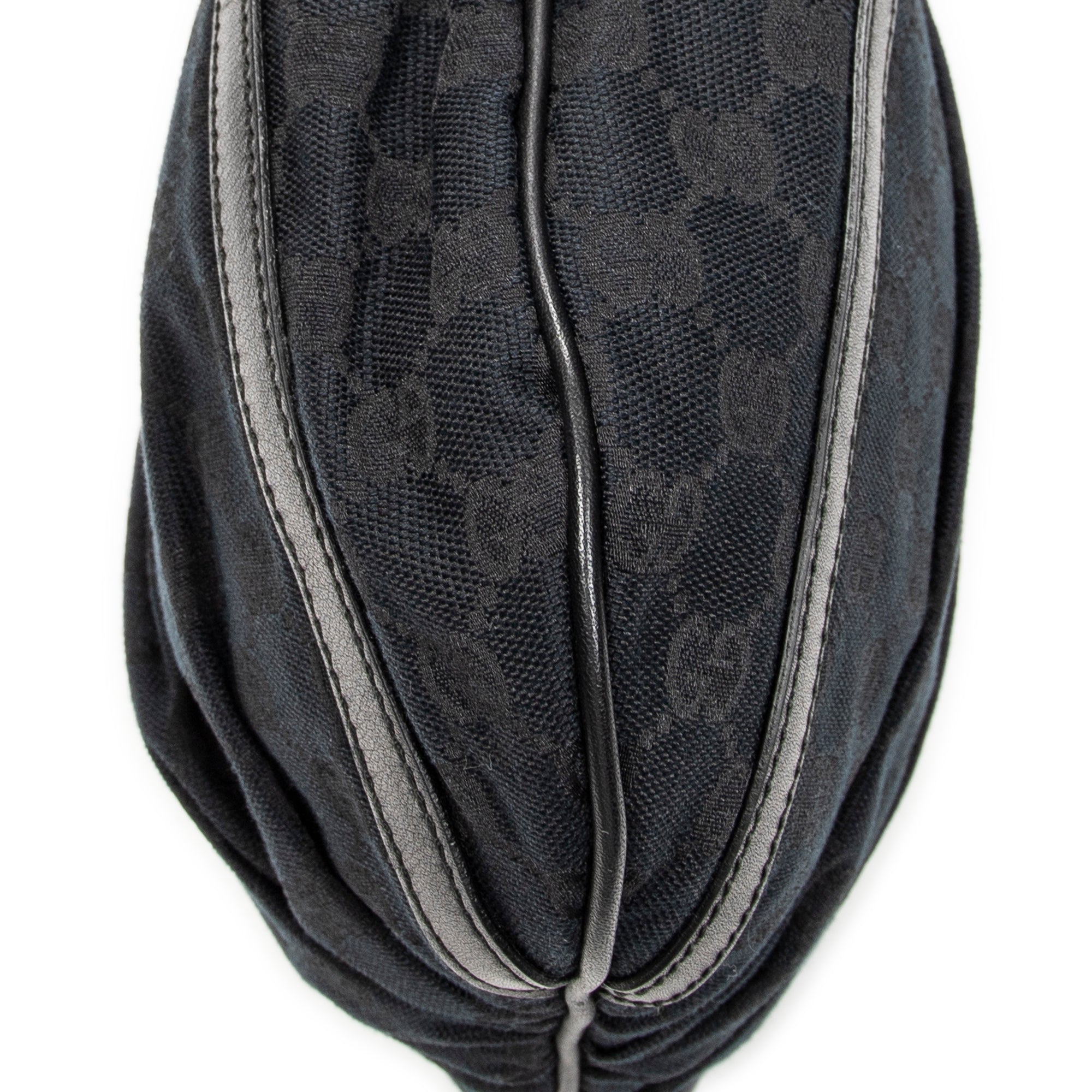 Shoulder Bag D Ring Messenger Black Monogrammed Canvas