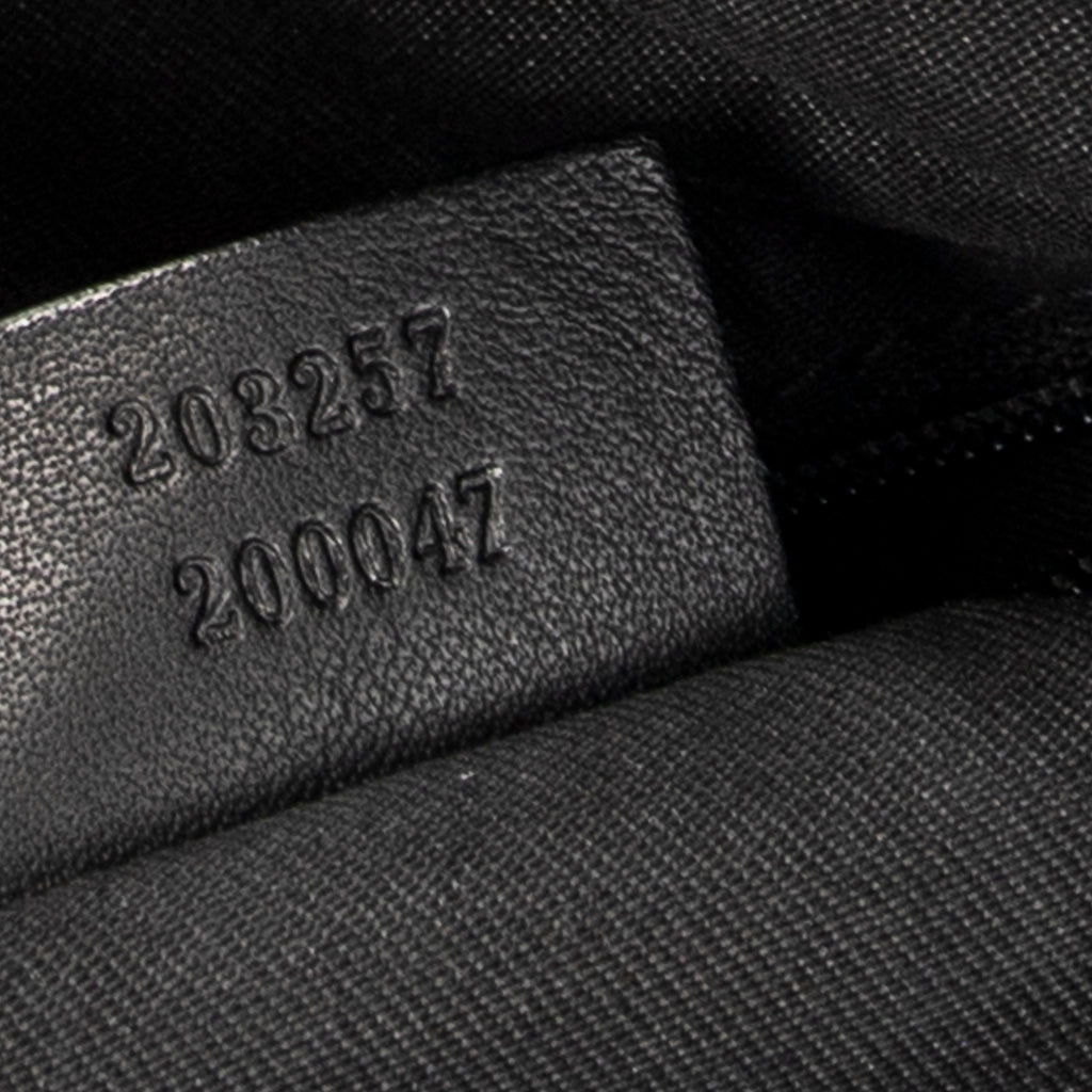 Shoulder Bag D Ring Messenger Black Monogrammed Canvas