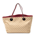 Shoulder Bag Large Eclipse Tote Beige Monogrammed Canvas