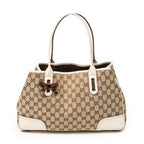 Shoulder Bag Medium Princy Tote Beige Monogrammed Canvas