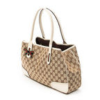 Shoulder Bag Medium Princy Tote Beige Monogrammed Canvas