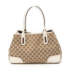 Shoulder Bag Medium Princy Tote Beige Monogrammed Canvas
