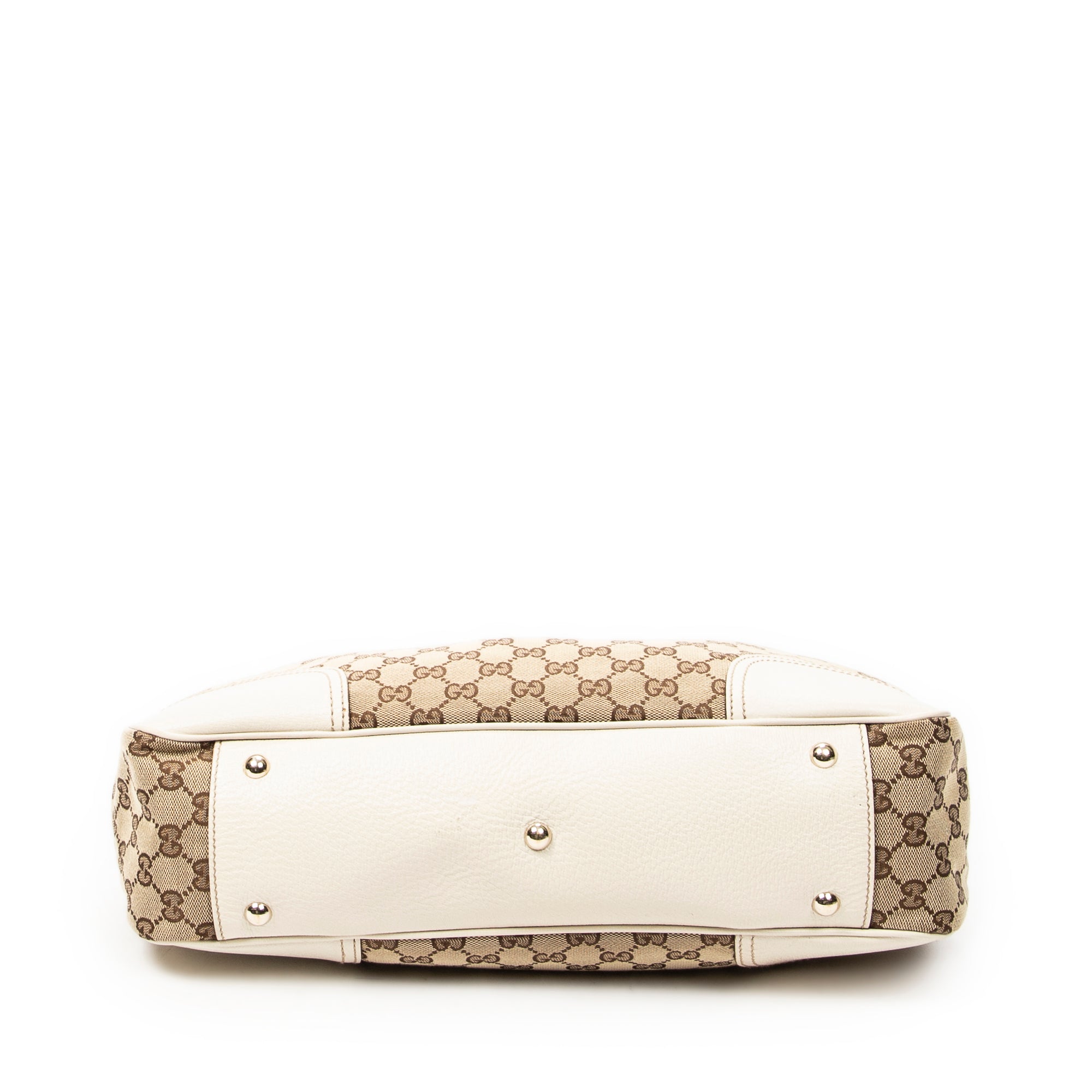 Shoulder Bag Medium Princy Tote Beige Monogrammed Canvas