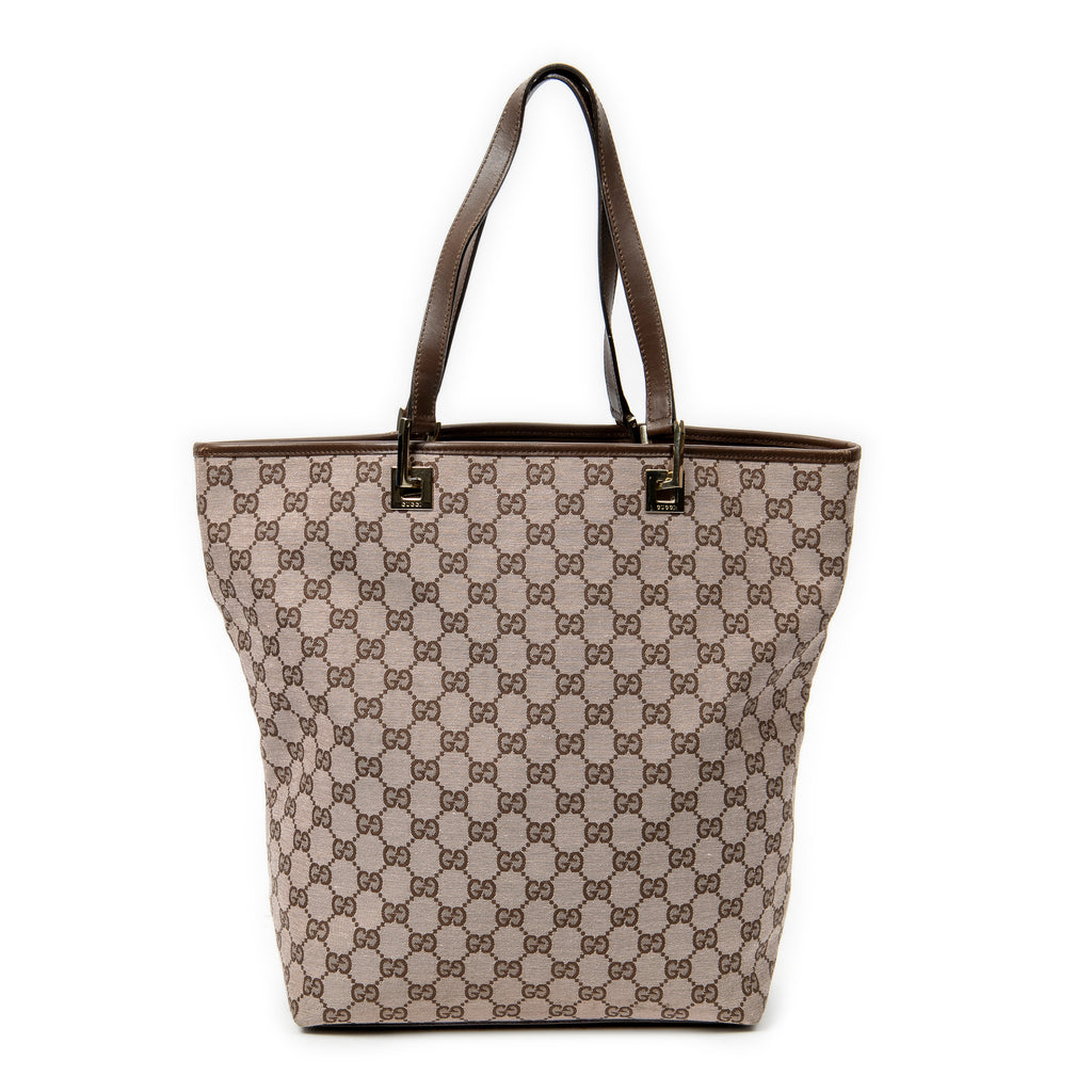 Shoulder Bag Tall Tote Light Pink Monogrammed Canvas