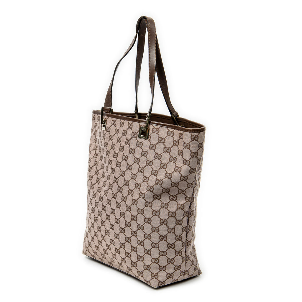Shoulder Bag Tall Tote Light Pink Monogrammed Canvas