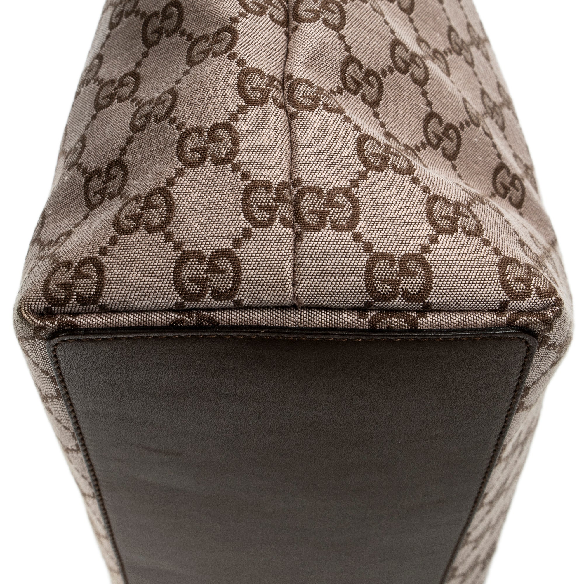Bolso de hombro, bolso tote alto de lona color rosa claro con monograma