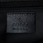 Shoulder Bag Zip Shopping Tote Black Monogrammed Canvas