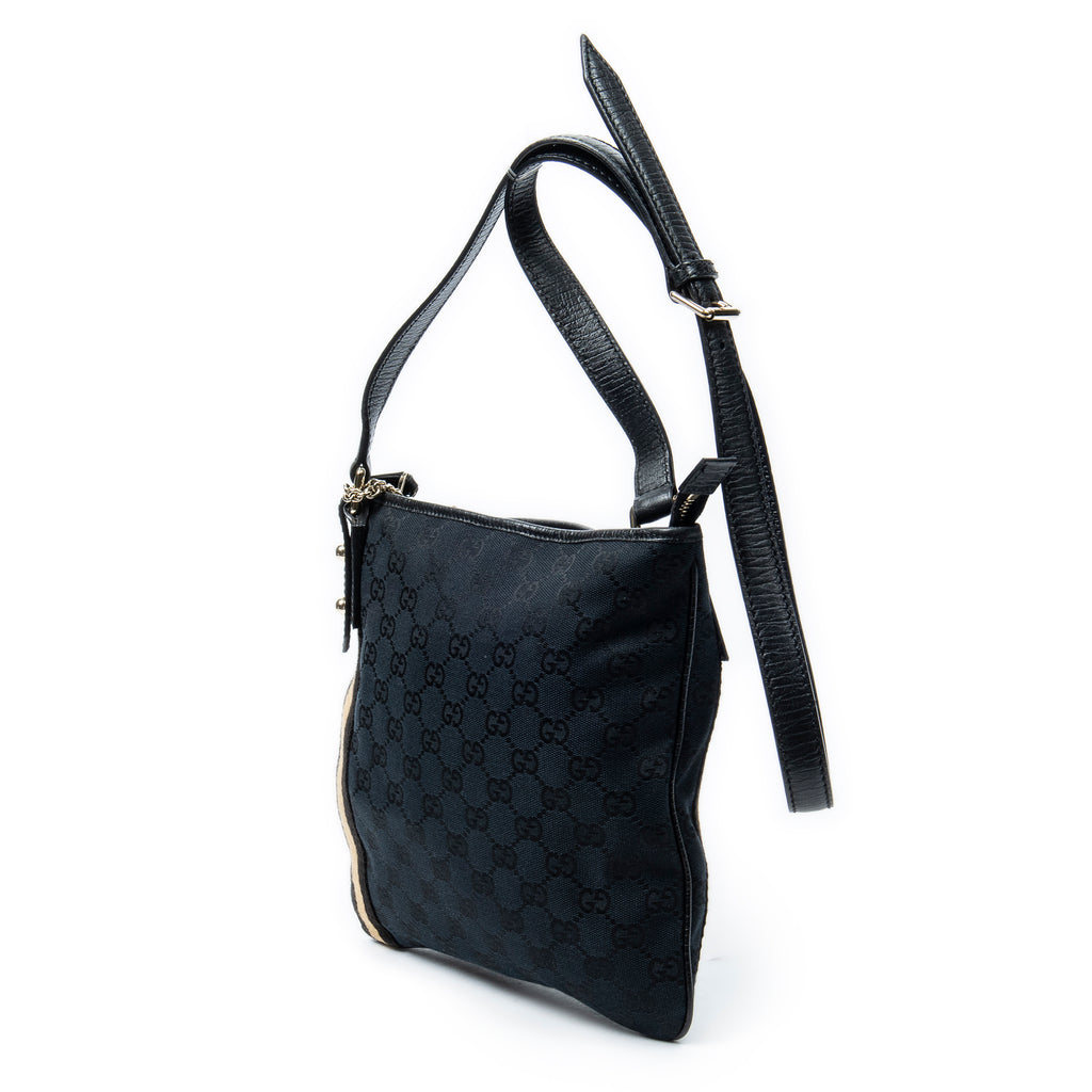 Shoulder Bag Web Jolicoeur Crossbody Black Monogrammed Canvas