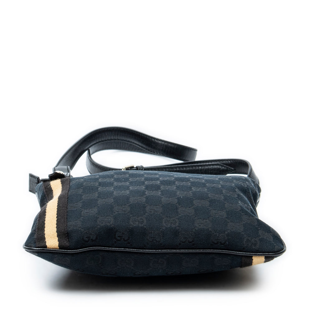 Shoulder Bag Web Jolicoeur Crossbody Black Monogrammed Canvas