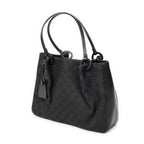 Shoulder Bag GG O-Ring Tote Black Monogrammed Canvas