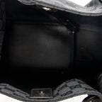 Shoulder Bag GG O-Ring Tote Black Monogrammed Canvas