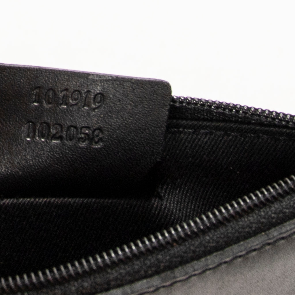 Shoulder Bag GG O-Ring Tote Black Monogrammed Canvas