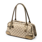 Shoulder Bag Princy Boston Beige Monogrammed Canvas
