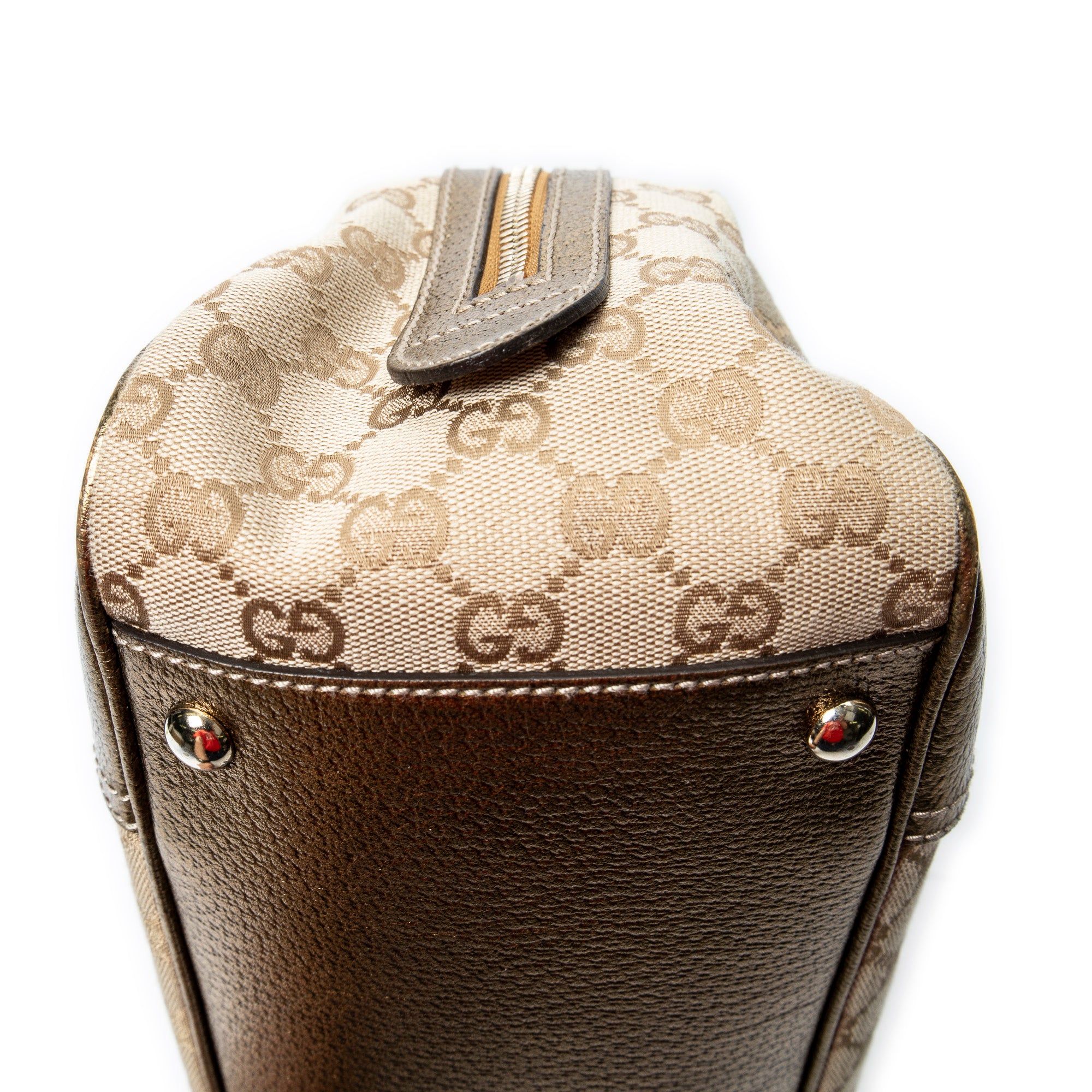 Shoulder Bag Princy Boston Beige Monogrammed Canvas