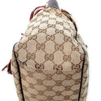Shoulder Bag Medium Positano Scarf Tote Beige Monogrammed Canvas