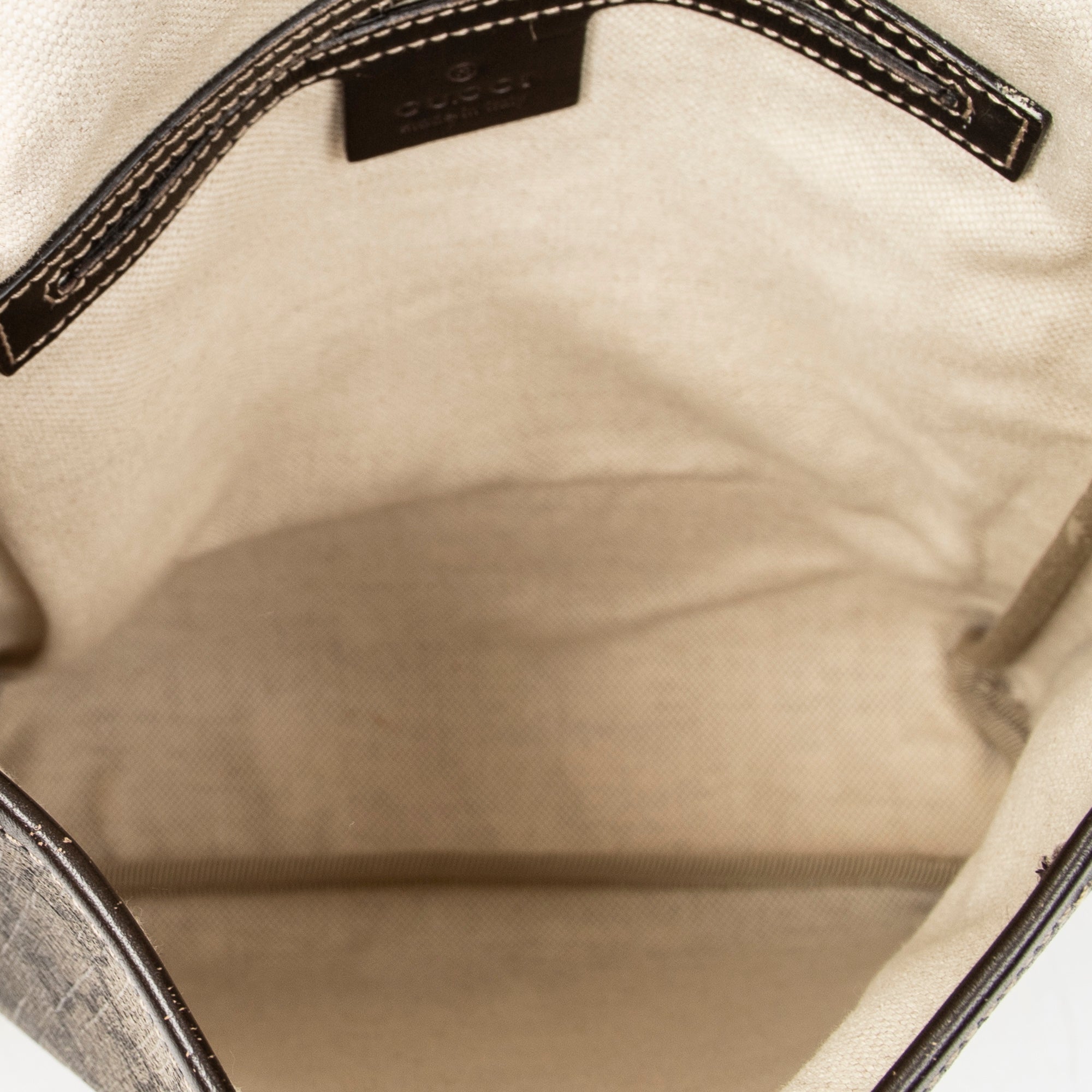 Shoulder Bag Small Flap Messenger Beige Supreme Coated Canvas