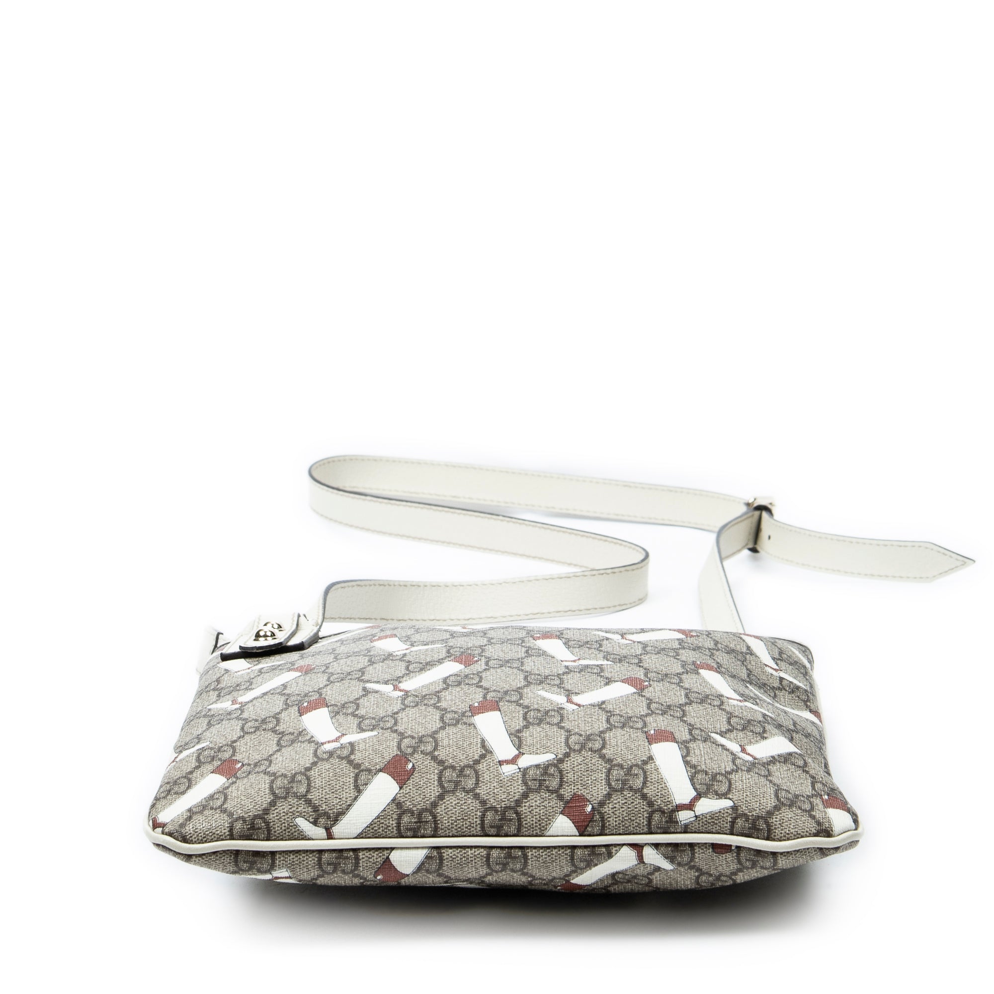 Shoulder Bag Boot GG Crossbody Beige Printed Supreme Coated Canvas