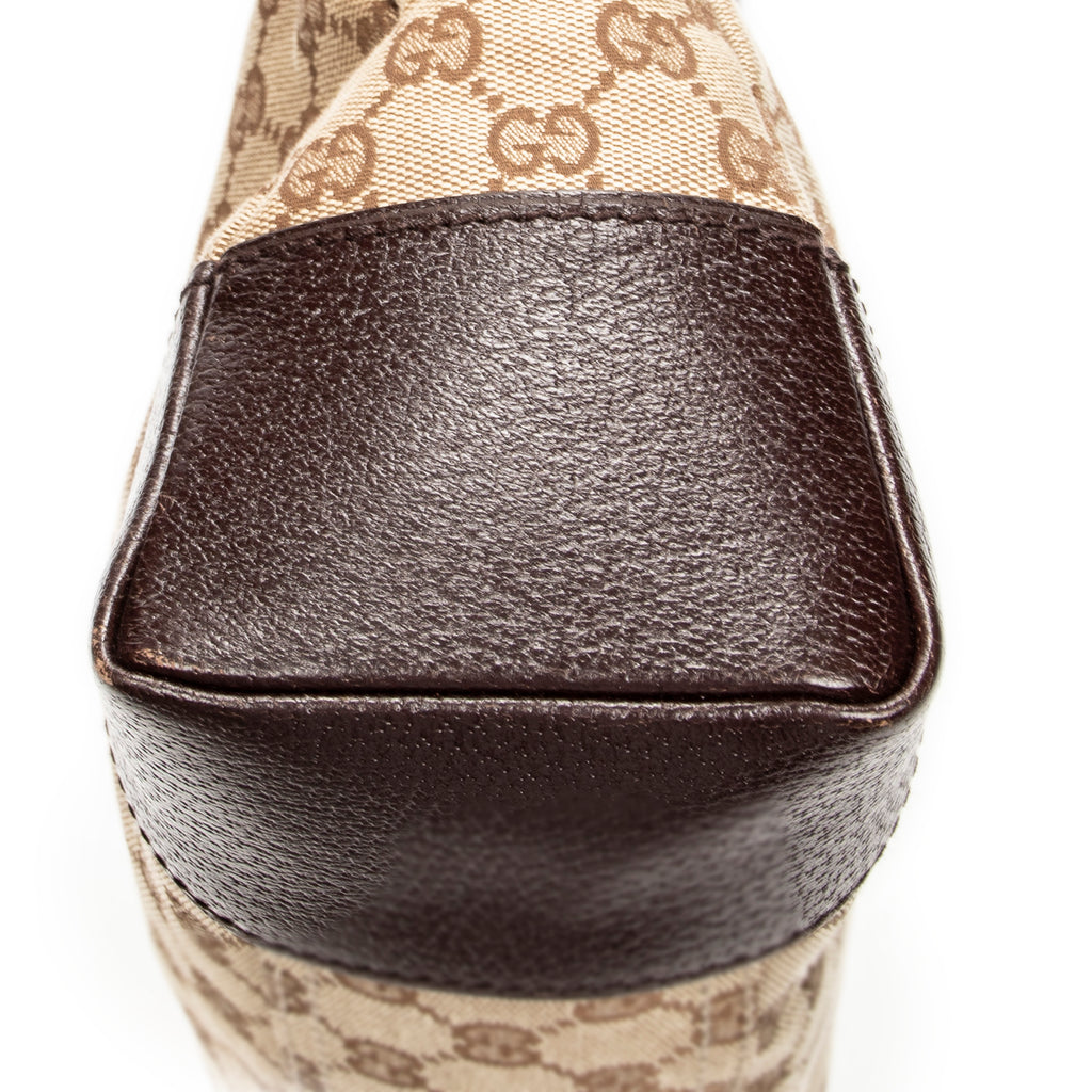 Shoulder Bag Zip Messenger Beige Monogrammed Canvas