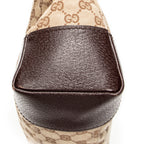 Shoulder Bag Zip Messenger Beige Monogrammed Canvas