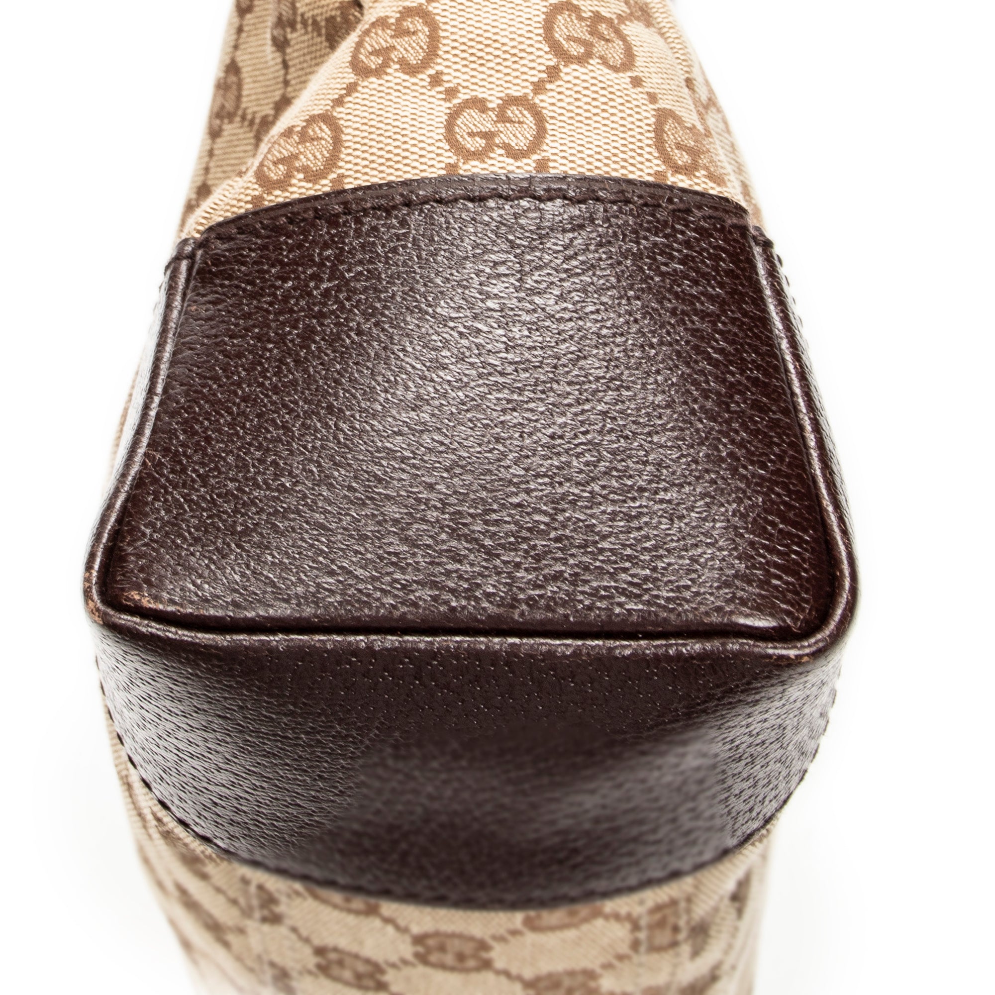 Shoulder Bag Zip Messenger Beige Monogrammed Canvas