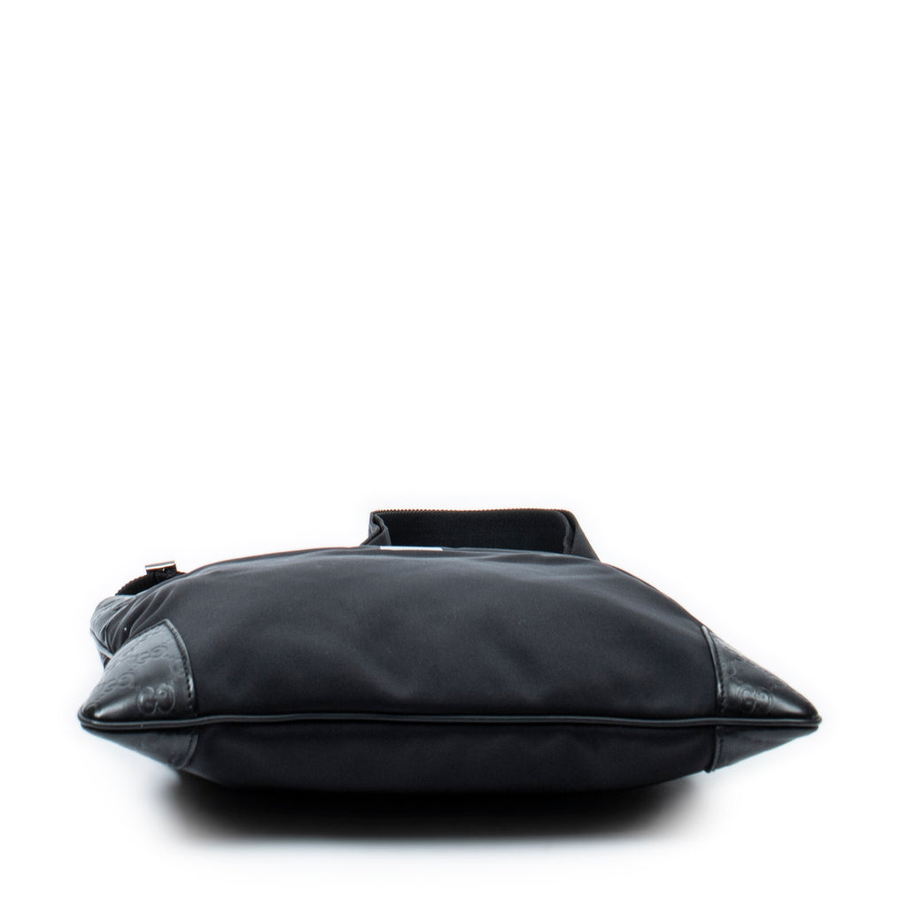 Shoulder Bag Messenger Bag Black Nylon Canvas