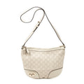 Shoulder Bag Lovely Heart Crossbody Ivory Guccissima Leather