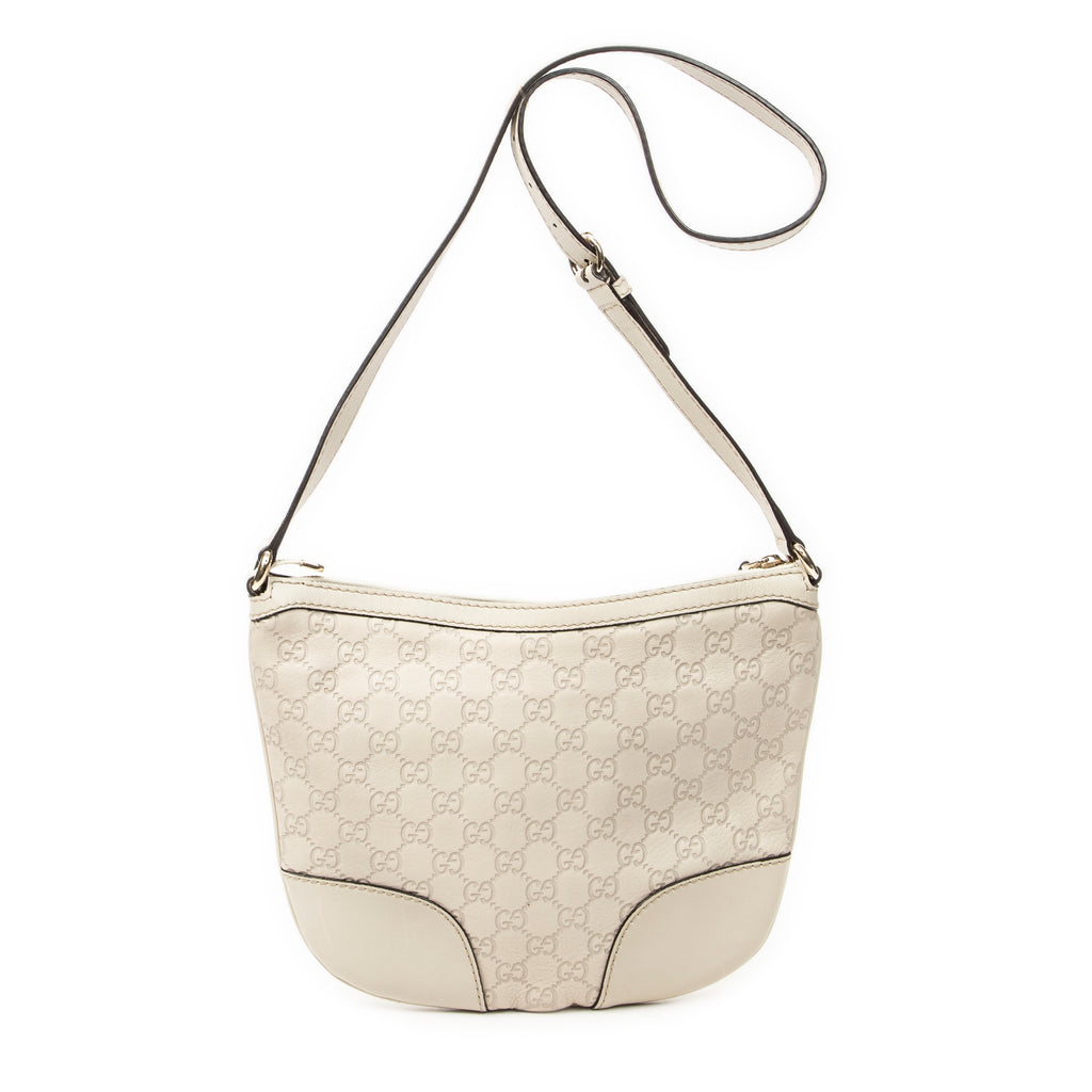 Shoulder Bag Lovely Heart Crossbody Ivory Guccissima Leather
