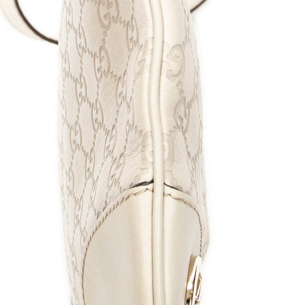 Shoulder Bag Lovely Heart Crossbody Ivory Guccissima Leather