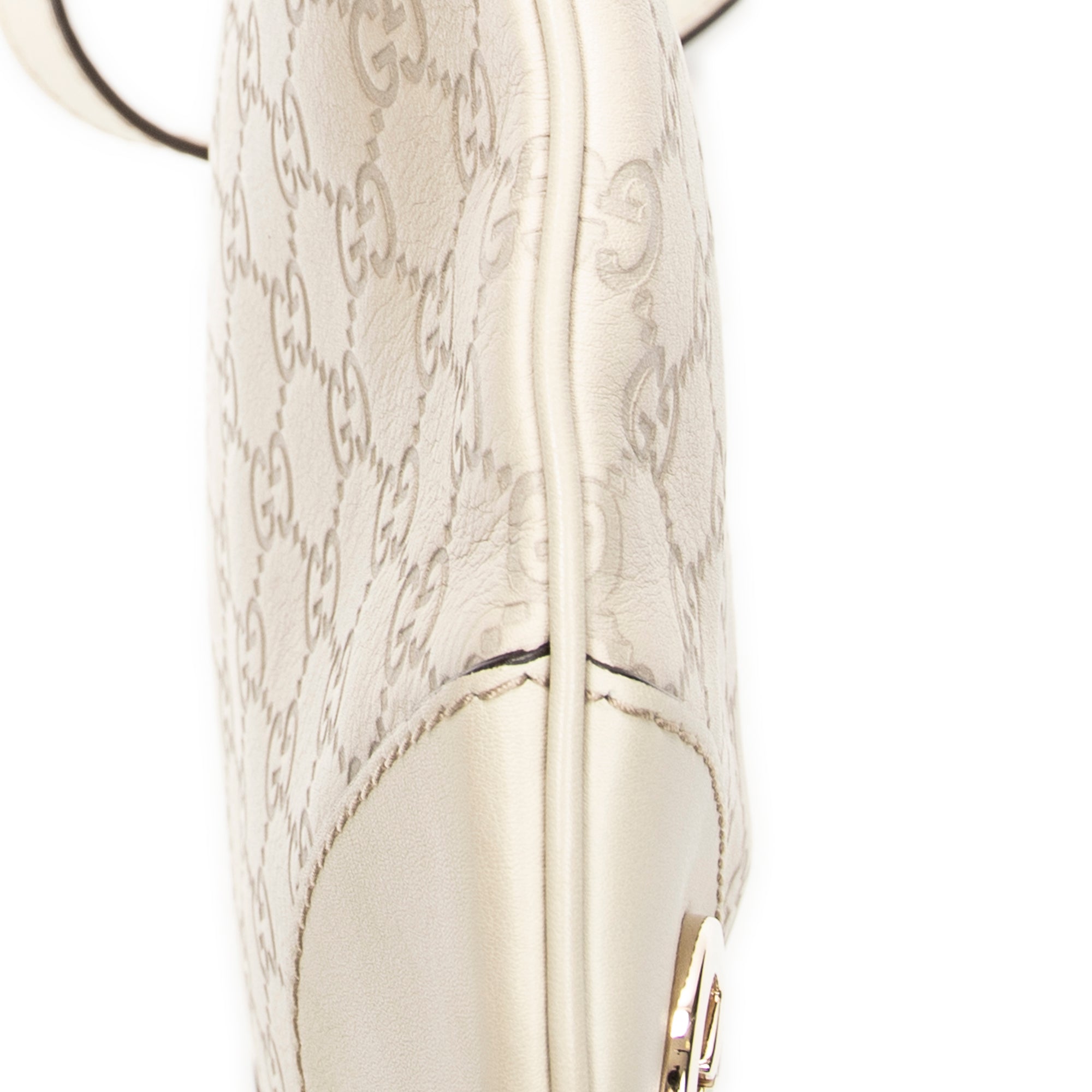 Shoulder Bag Lovely Heart Crossbody Ivory Guccissima Leather