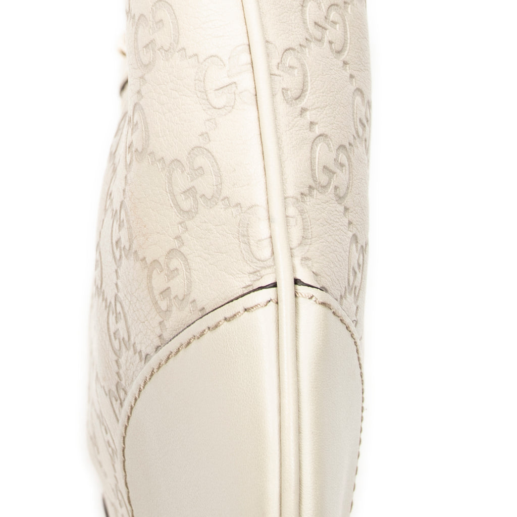 Shoulder Bag Lovely Heart Crossbody Ivory Guccissima Leather