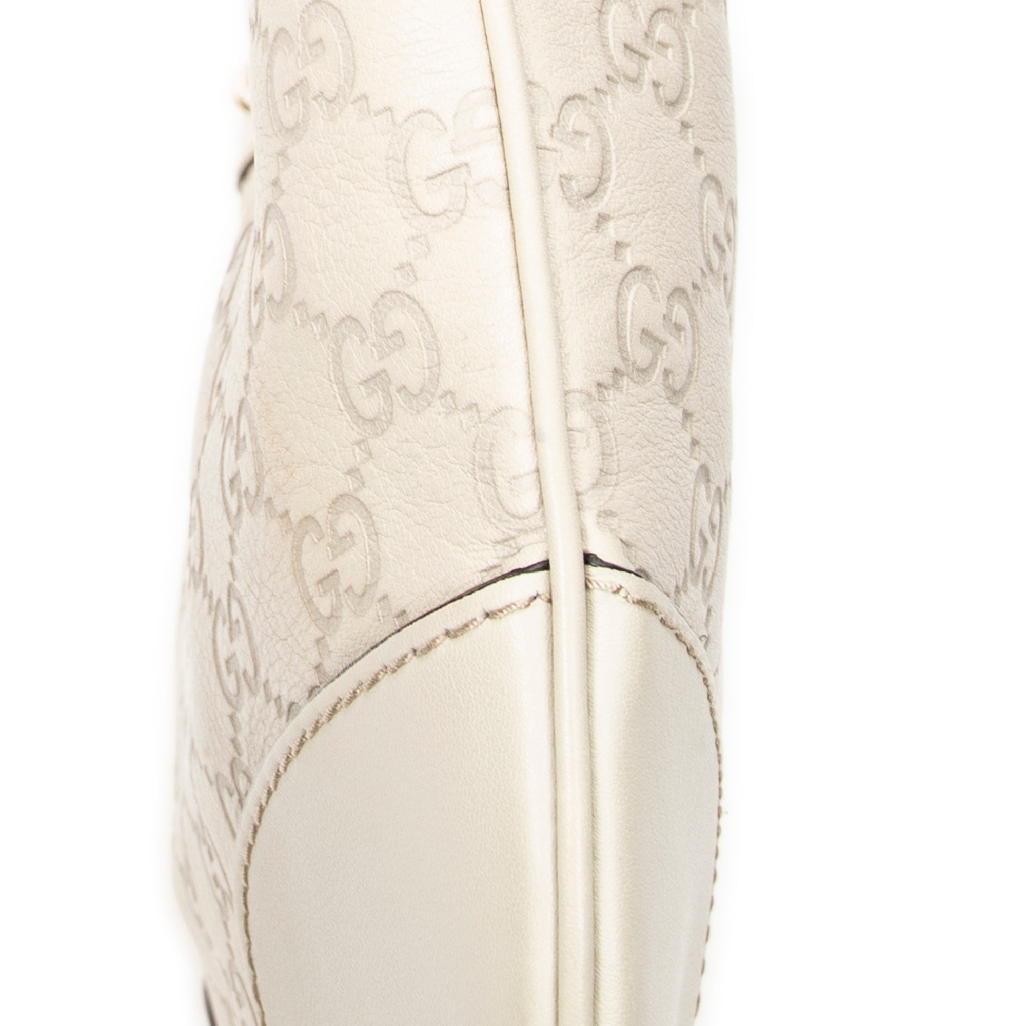 Shoulder Bag Lovely Heart Crossbody Ivory Guccissima Leather