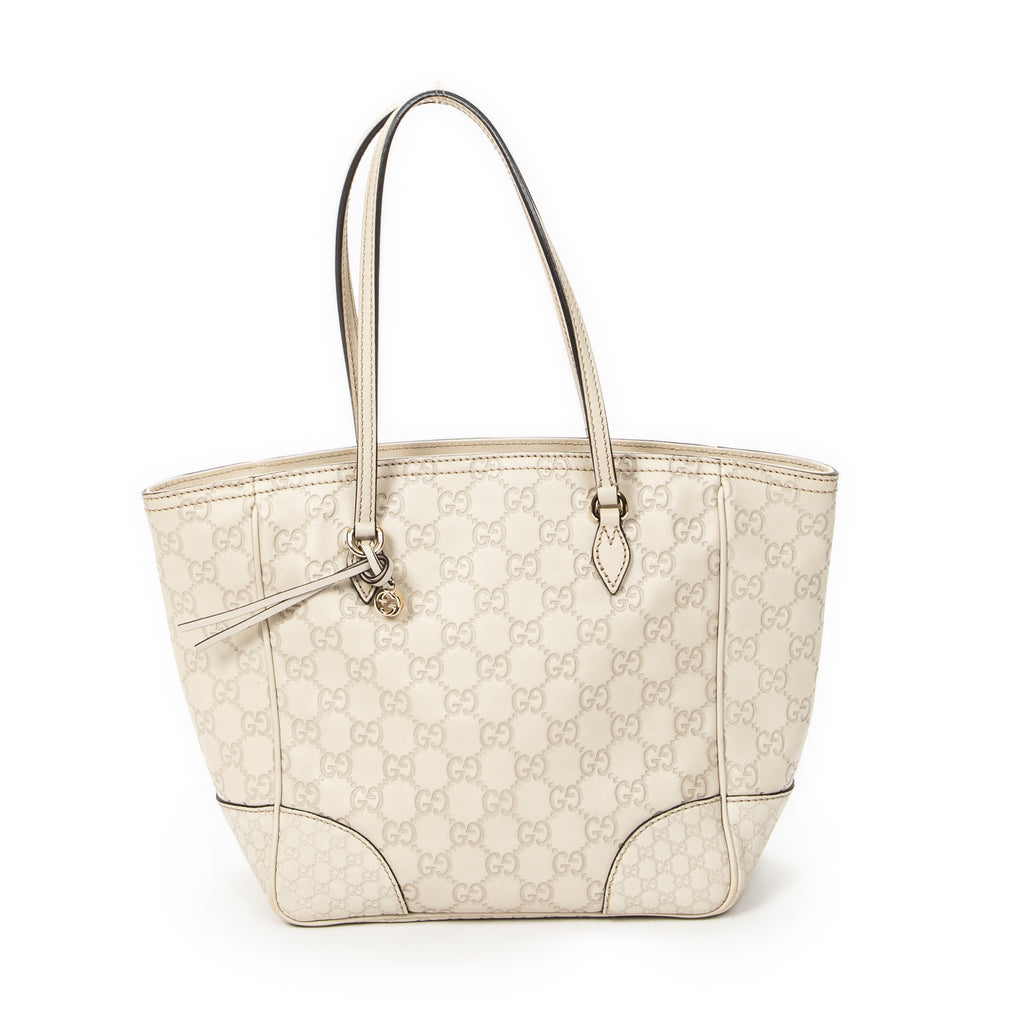 Shoulder Bag Medium Bree Tote Ivory Guccissima Leather