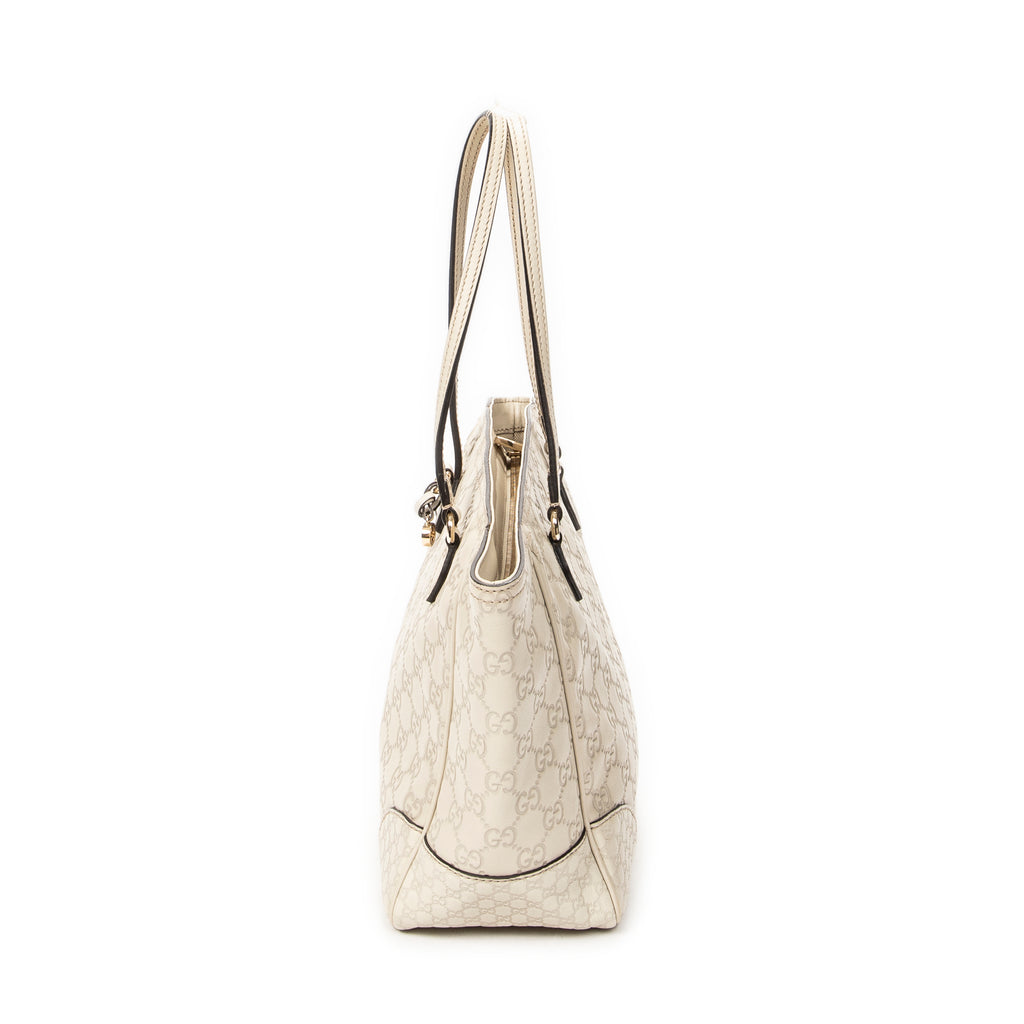 Shoulder Bag Medium Bree Tote Ivory Guccissima Leather