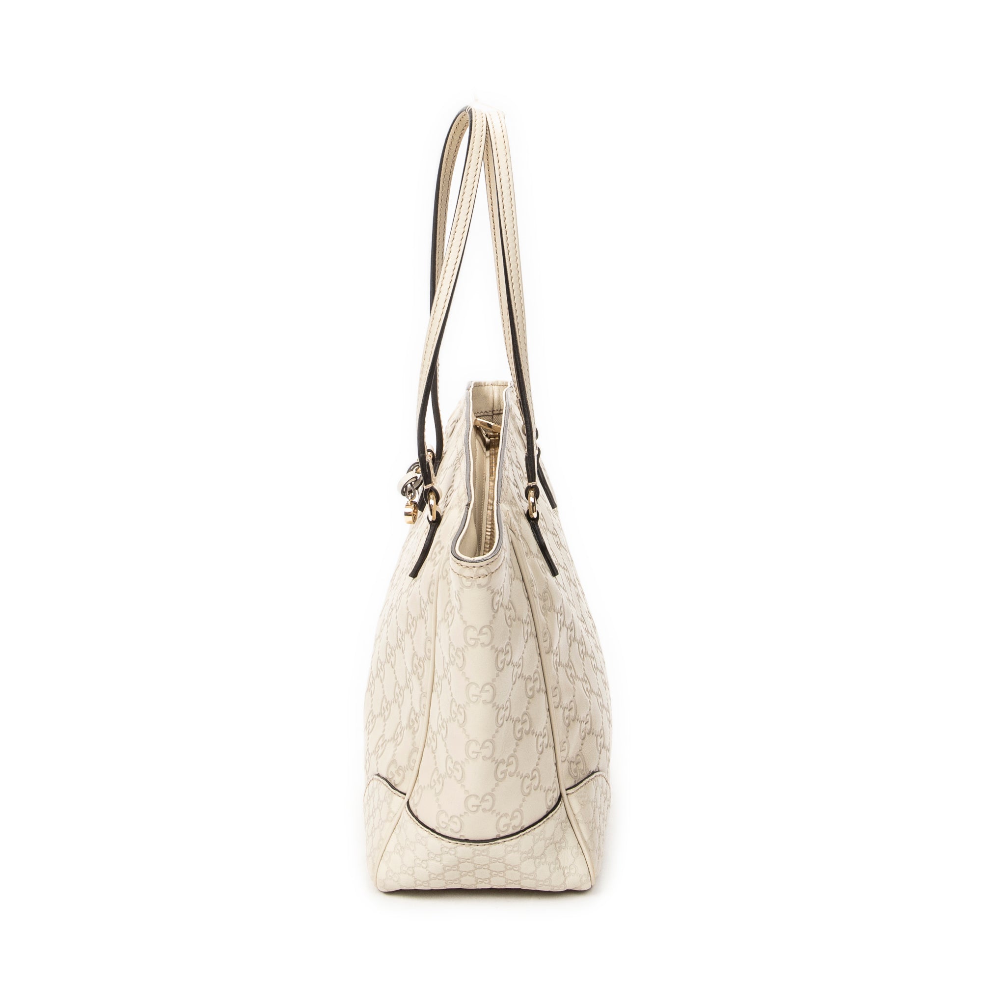 Shoulder Bag Medium Bree Tote Ivory Guccissima Leather