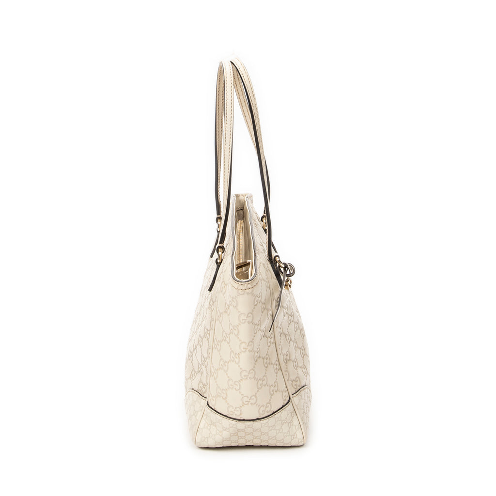 Shoulder Bag Medium Bree Tote Ivory Guccissima Leather
