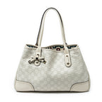 Shoulder Bag Medium Princy Tote Ivory Guccissima Leather