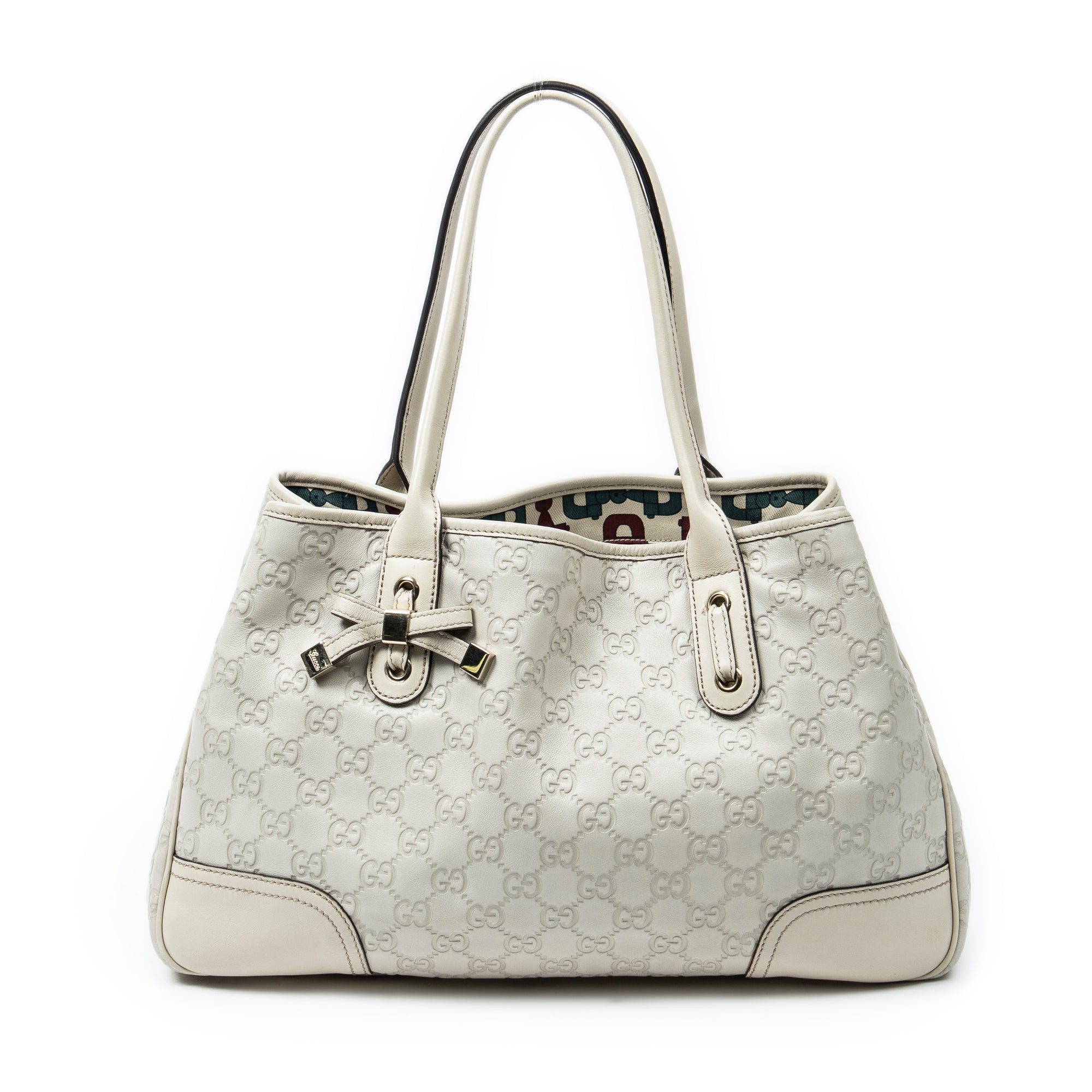 Shoulder Bag Medium Princy Tote Ivory Guccissima Leather