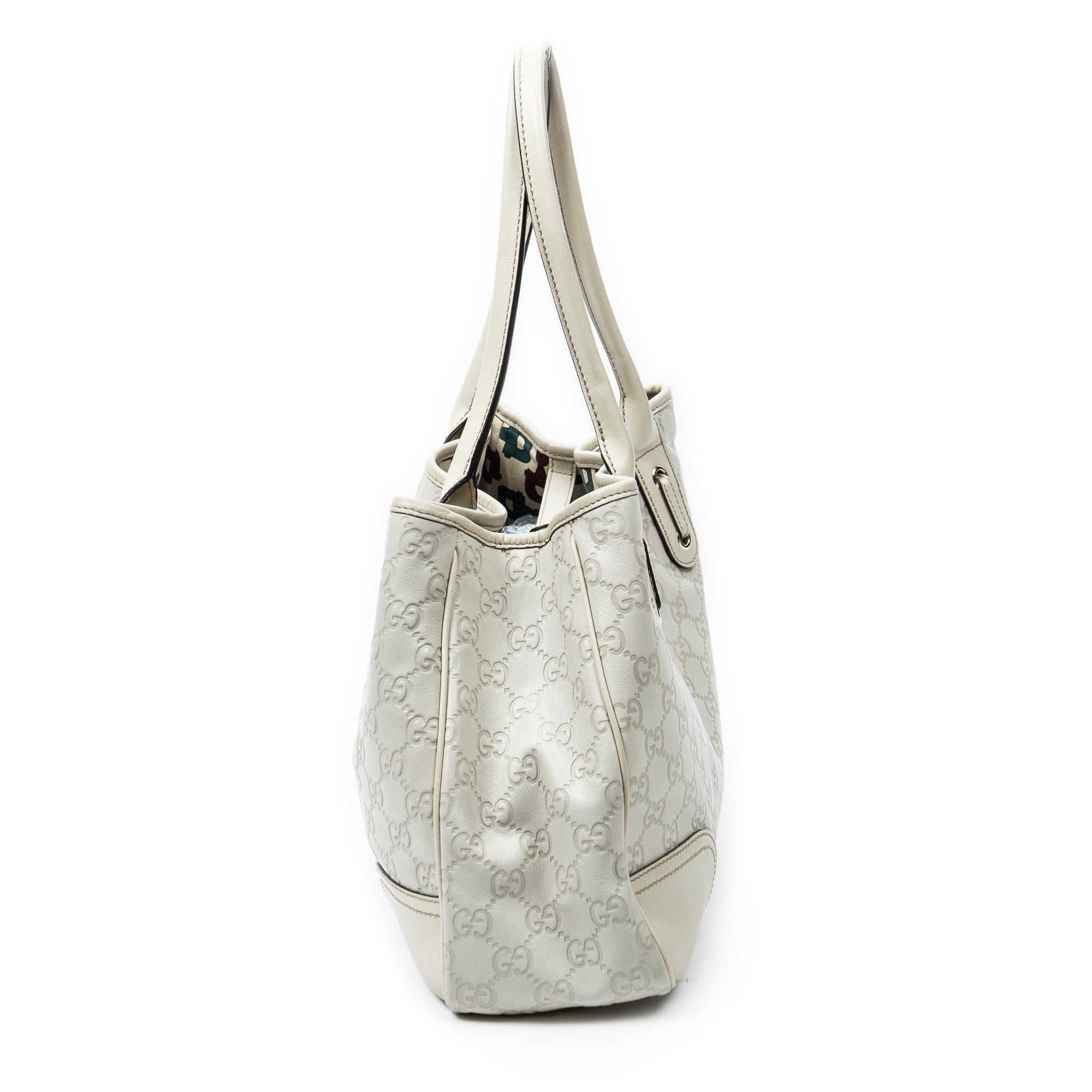 Shoulder Bag Medium Princy Tote Ivory Guccissima Leather