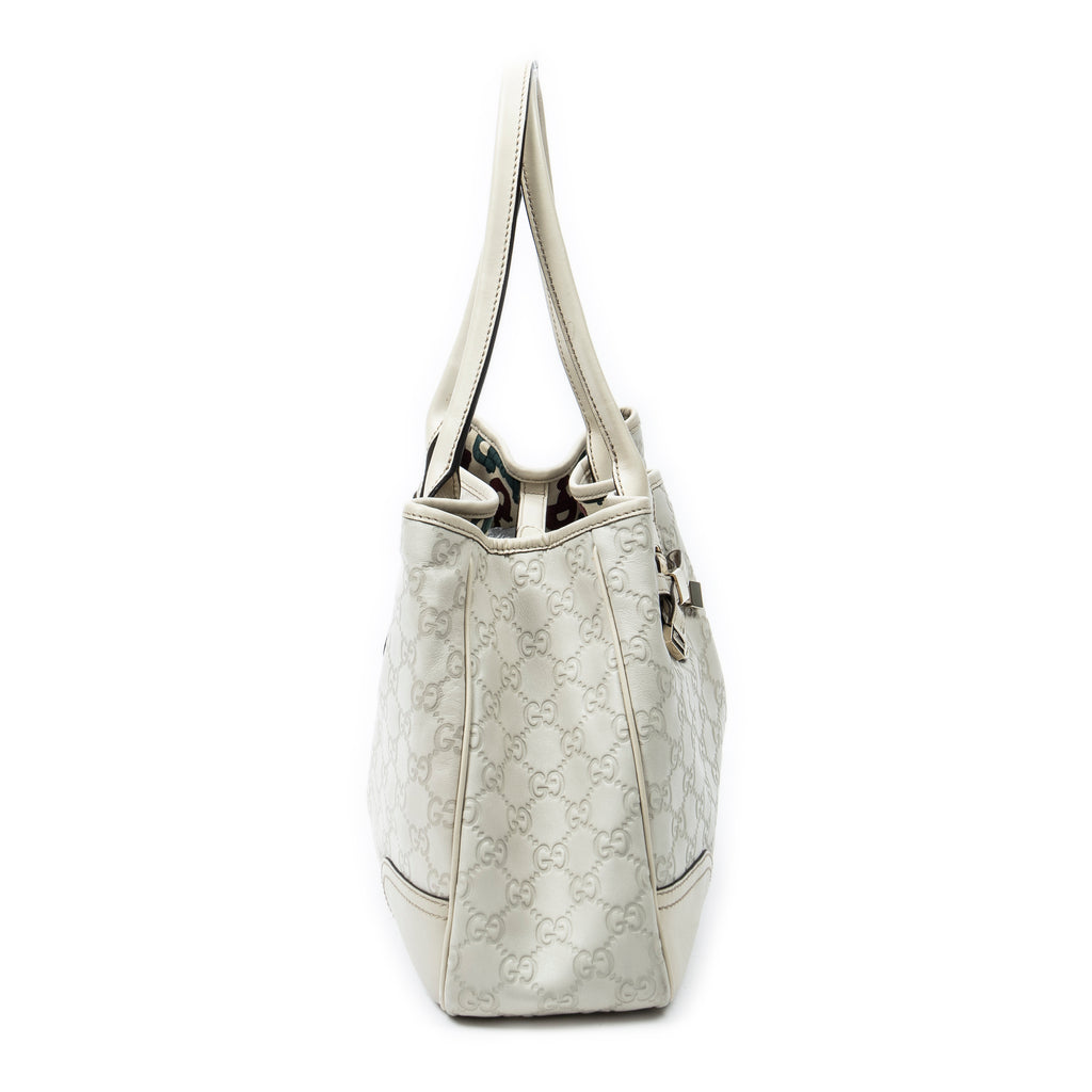 Sac Épaule Moyen Fourre-tout Princy Cuir Guccissima Ivoire