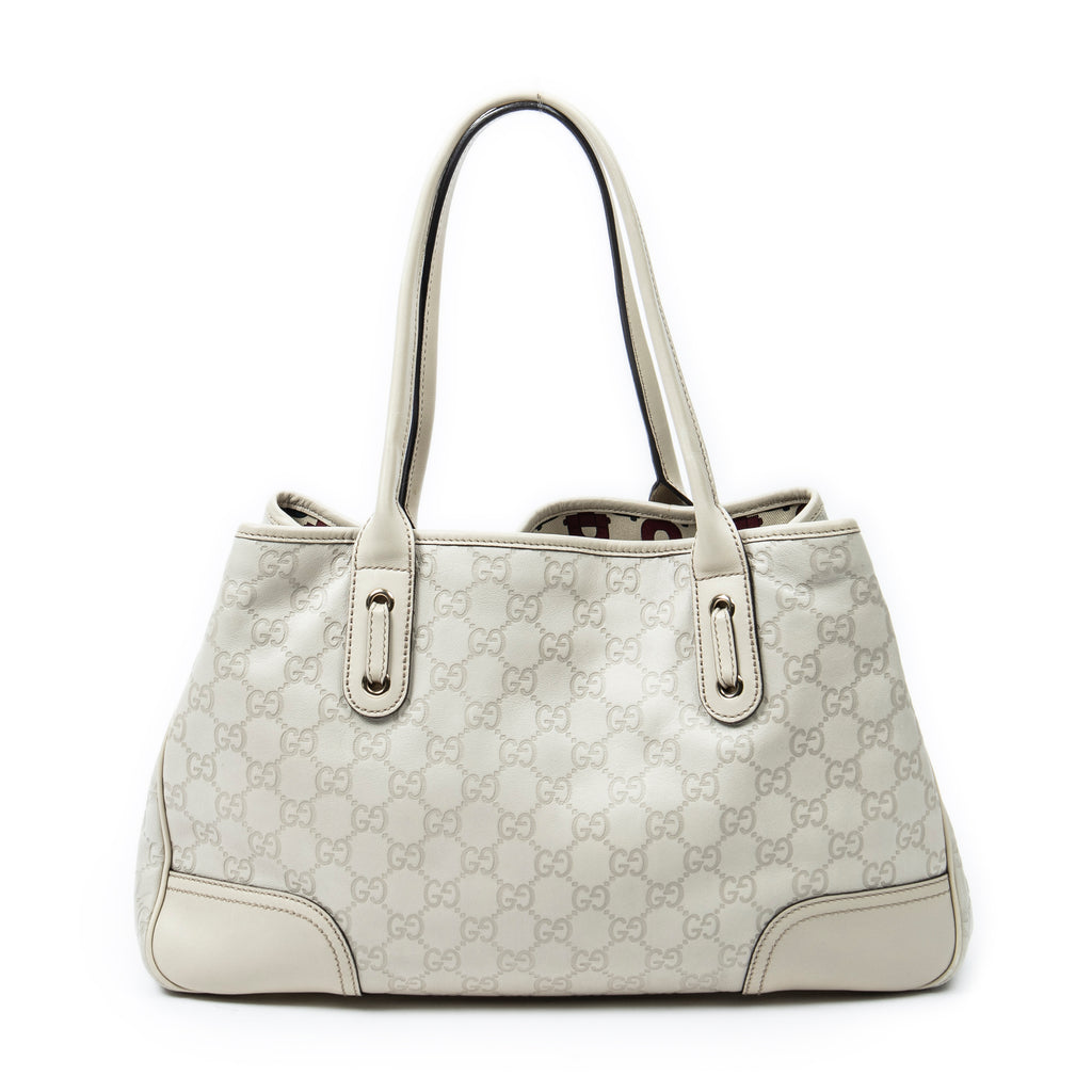 Shoulder Bag Medium Princy Tote Ivory Guccissima Leather
