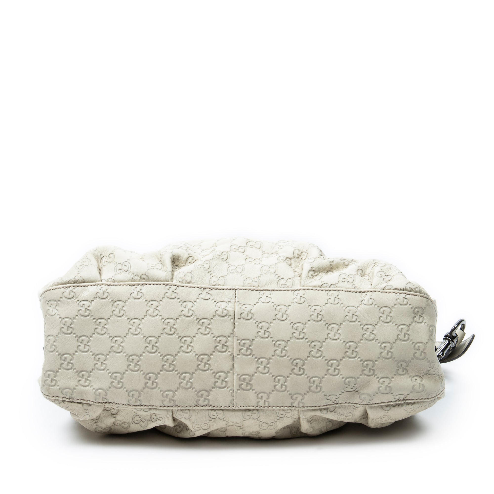 Shoulder Bag Medium Icon Bit Boston Ivory Guccissima Leather