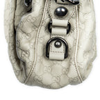 Shoulder Bag Medium Icon Bit Boston Ivory Guccissima Leather