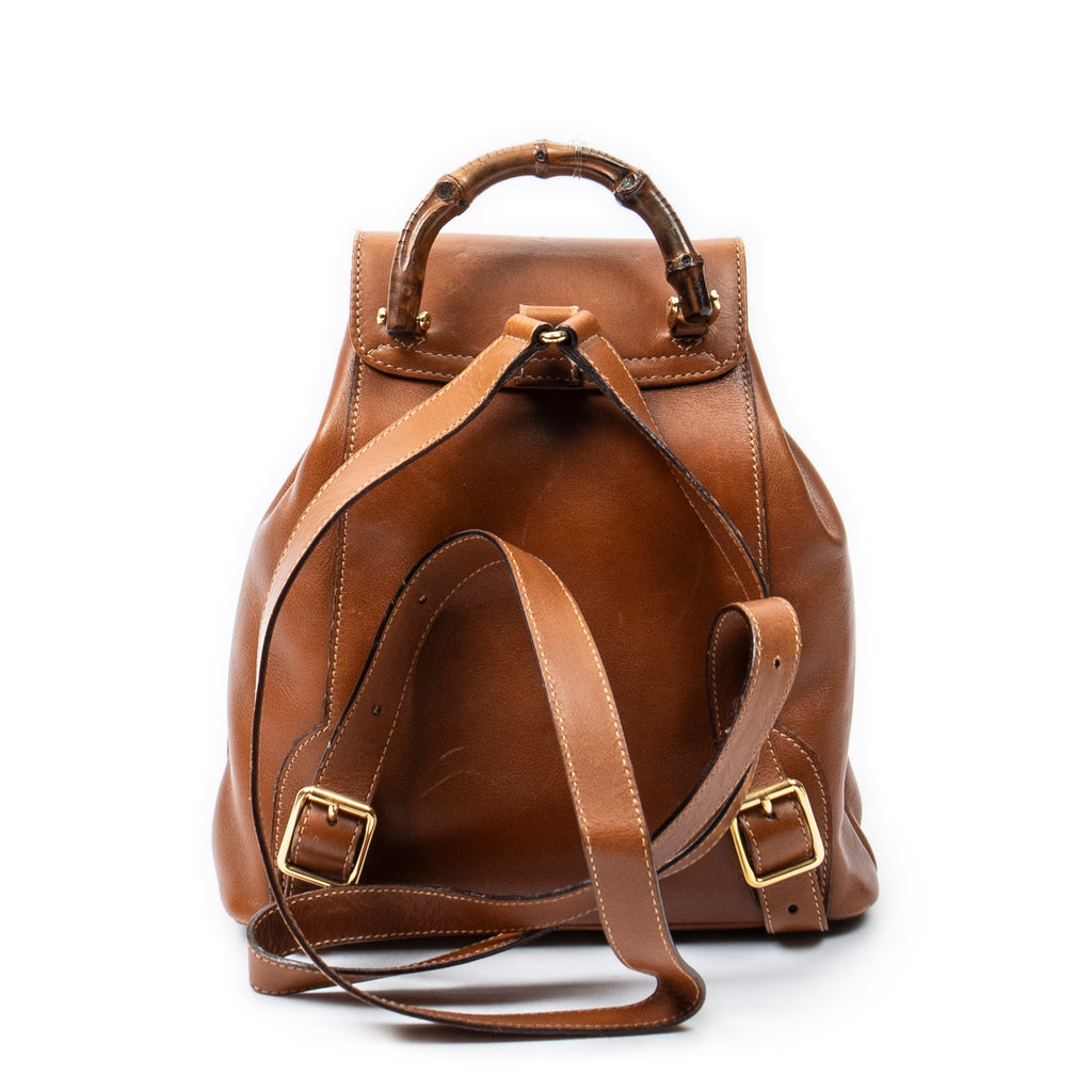 Gucci - Mini sac à dos Bambou - Fauve