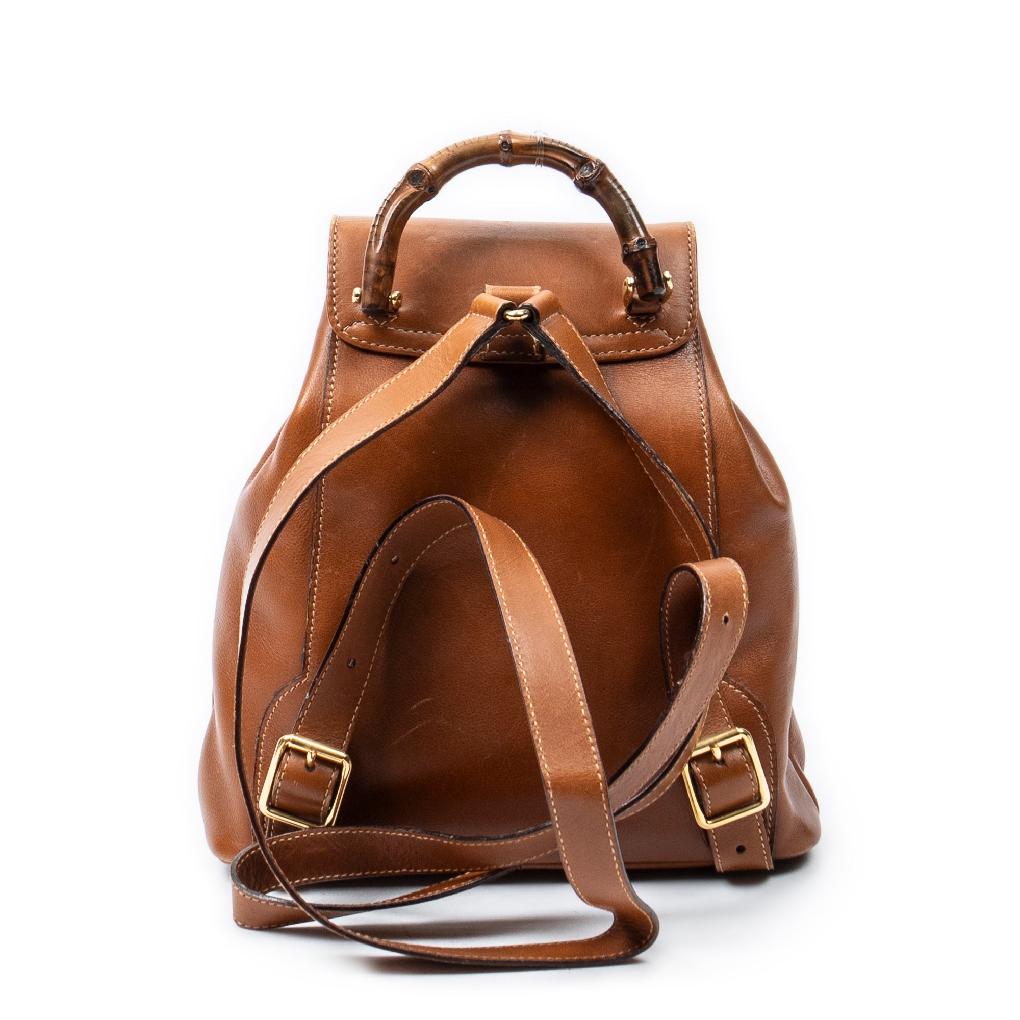 Gucci - Mini sac à dos Bambou - Fauve