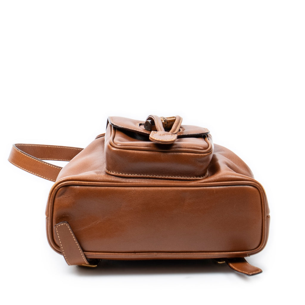 Gucci - Mini sac à dos Bambou - Fauve