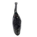 Shoulder Bag Large Web Princy Hobo Black Grained Calfskin Leather